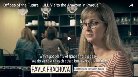 Kanceláře budoucnosti – JLL navštívila pražskou pobočku Amazon v Praze